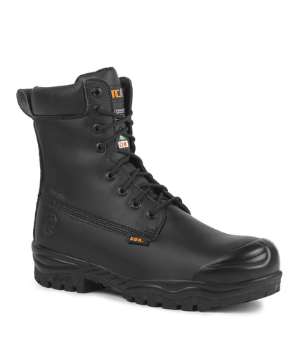 Geo II, Black & Orange | 14'' Rubber Work Boots | Metguard Protection